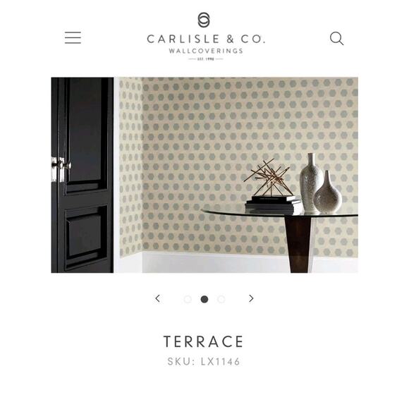 Carlisle & Co Wallcovering Terrace LX1146 Juniper. 8yd Roll - Picture 8 of 12